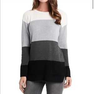 Vince Camuto Colorblock Pocket Sweater